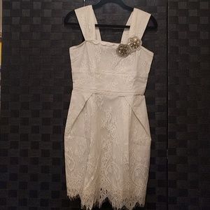 Jessica Ivory Lace Dress NWOT